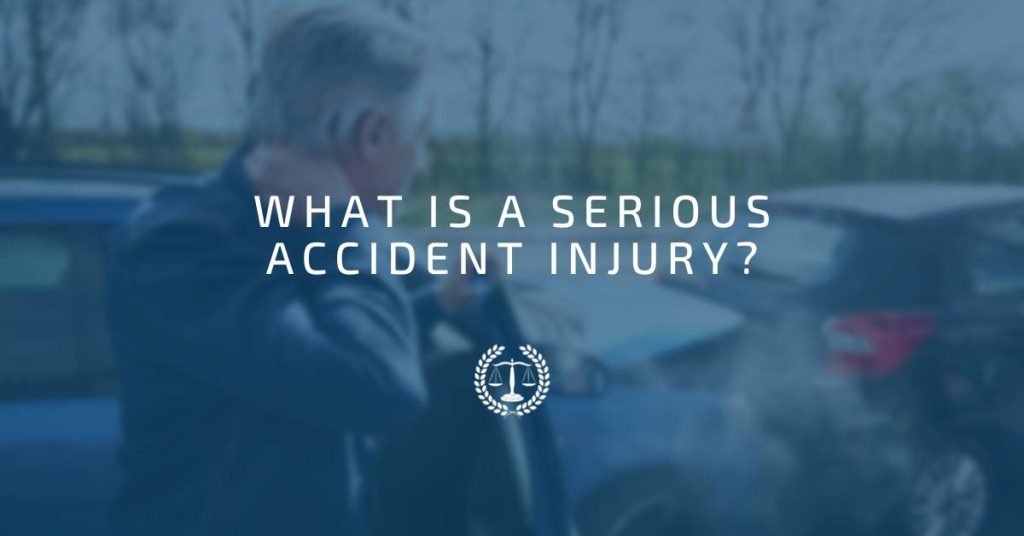 What is a serious accident injury